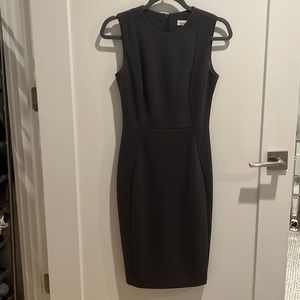 Gray Calvin Klein Sleeveless Sheath Dress